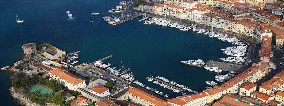 Portoferraio Harbour - Panoramic map